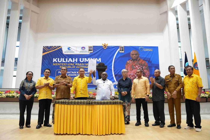 Wujudkan Pusat Studi HAM untuk Bumi Flobamora, KemenHAM dan UKAW Kupang Lakukan MoU